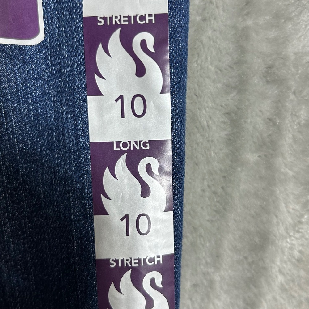 Gloria Vanderbilt Amanda Classic Fit Tapered Jeans Dark Wash Blue 10 Long NEW - Picture 10 of 15